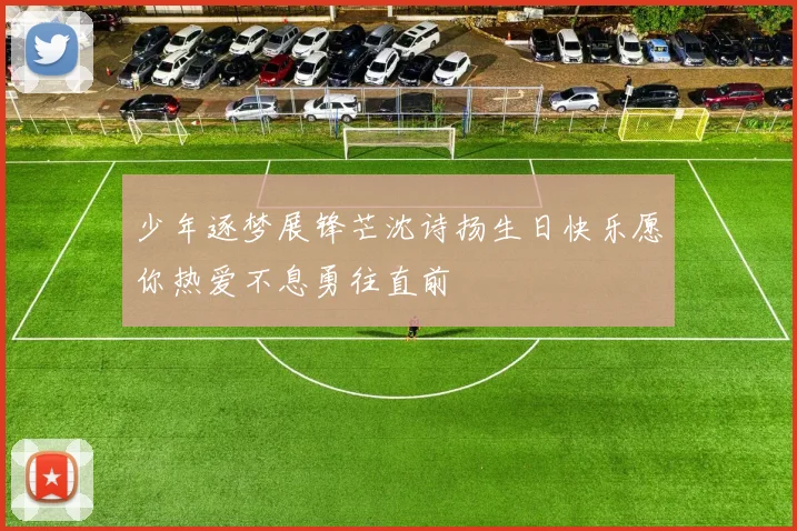 少年逐梦展锋芒沈诗扬生日快乐愿你热爱不息勇往直前